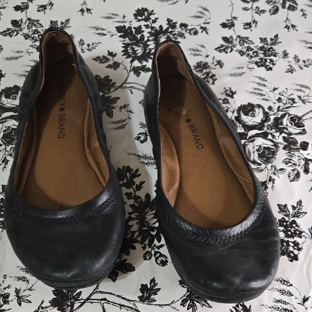 Lucky Brand Women's Black Flats B82